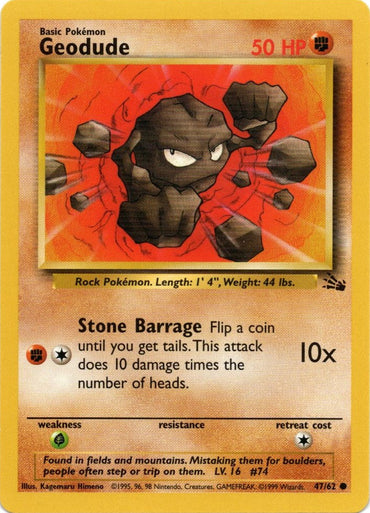 Geodude (47/62) [Fossil Unlimited] 
