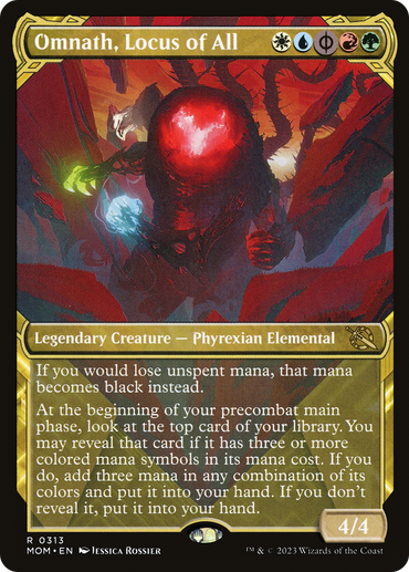 Omnath, Locus of All (Showcase Planar Booster Fun) [March of the Machine] 