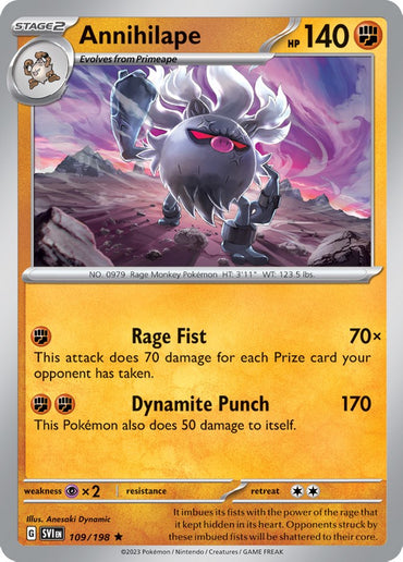 Annihilape (109/198) (Theme Deck Exclusive) [Scarlet &amp; Violet: Base Set] 