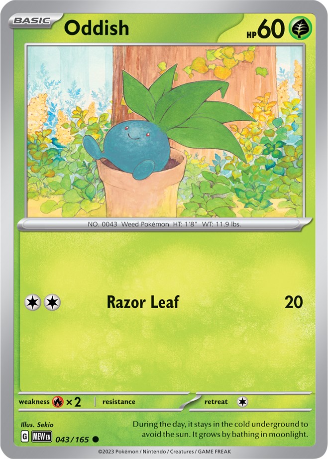 Oddish (043/165) [Scarlet &amp; Violet: 151] 