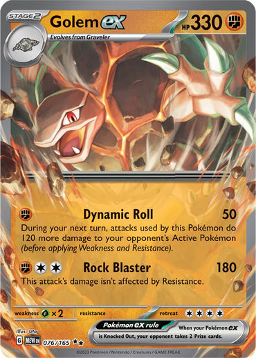 Golem ex (076/165) [Scarlet &amp; Violet: 151] 