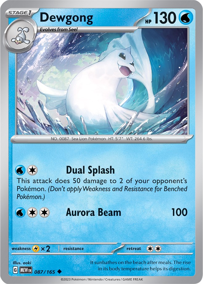 Dewgong (087/165) [Scarlet &amp; Violet: 151] 