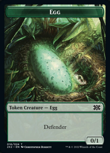 Egg // Soldier Double-Sided Token [Double Masters 2022 Tokens] 