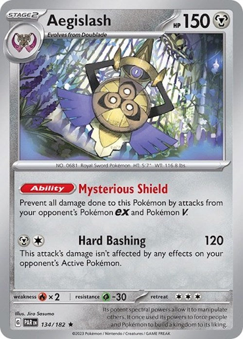 Aegislash (134/182) (Build &amp; Battle Box) [Scarlet &amp; Violet: Paradox Rift] 