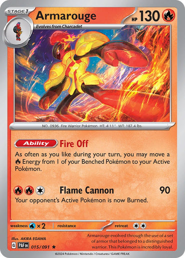 Armarouge (015/091) [Scarlet &amp; Violet: Paldean Fates] 