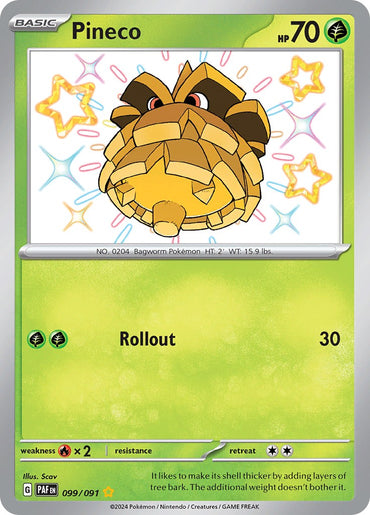 Pineco (099/091) [Scarlet &amp; Violet: Paldean Fates] 