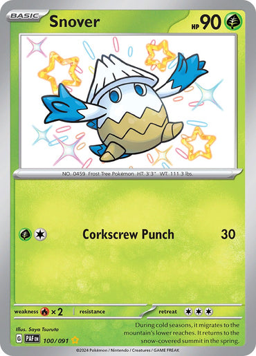 Snover (100/091) [Scarlet &amp; Violet: Paldean Fates] 