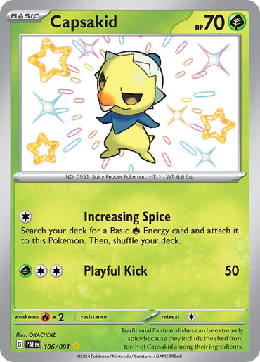 Capsakid (106/091) [Scarlet &amp; Violet: Paldean Fates] 