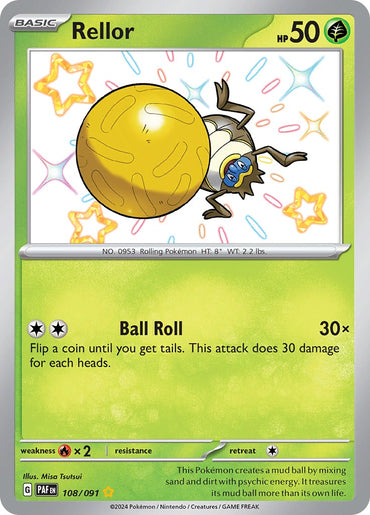 Rellor (108/091) [Scarlet &amp; Violet: Paldean Fates] 