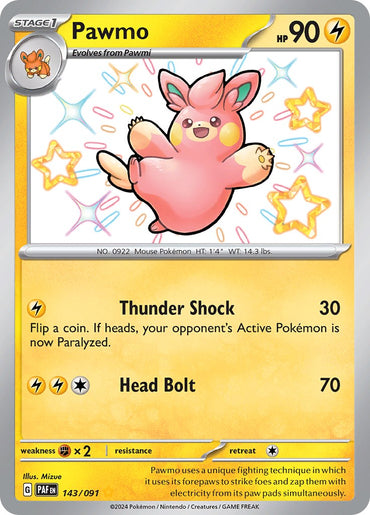 Pawmo (143/091) [Scarlet &amp; Violet: Paldean Fates] 