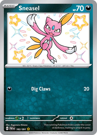 Sneasel (182/091) [Scarlet &amp; Violet: Paldean Fates] 