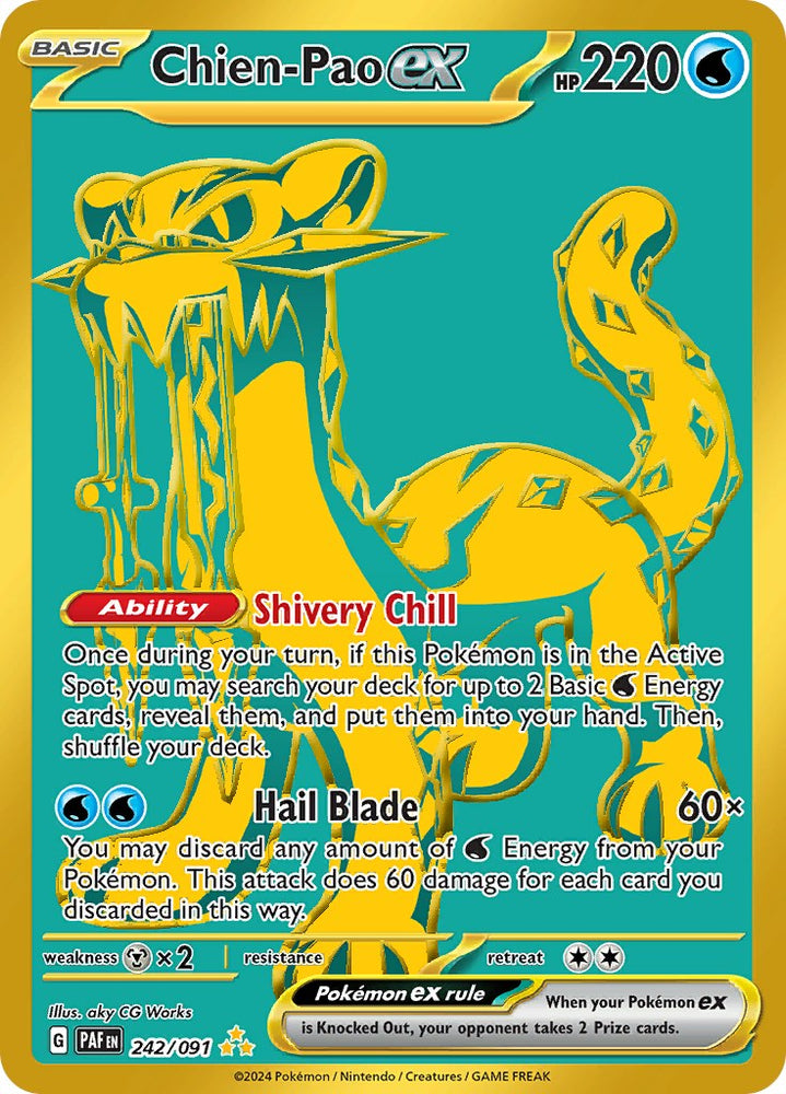 Chien-Pao ex (242/091) [Scarlet &amp; Violet: Paldean Fates] 
