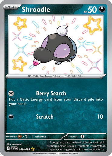 Shroodle (189/091) [Scarlet &amp; Violet: Paldean Fates] 