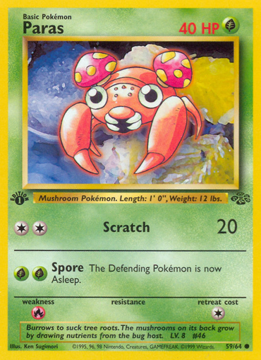 Paras (59/64) [Jungle 1st Edition] 