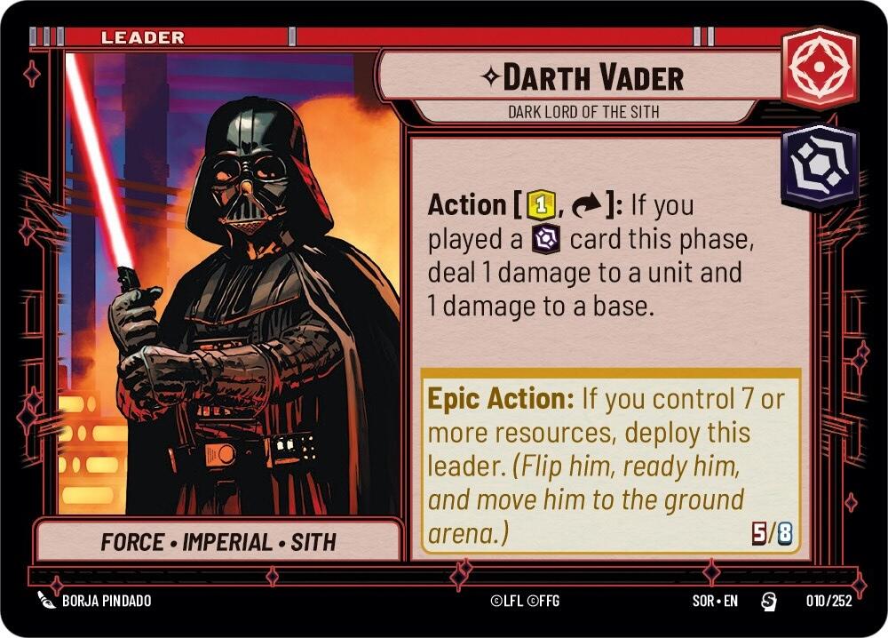 Darth Vader - Dark Lord of the Sith (010/252) [Spark of Rebellion] 