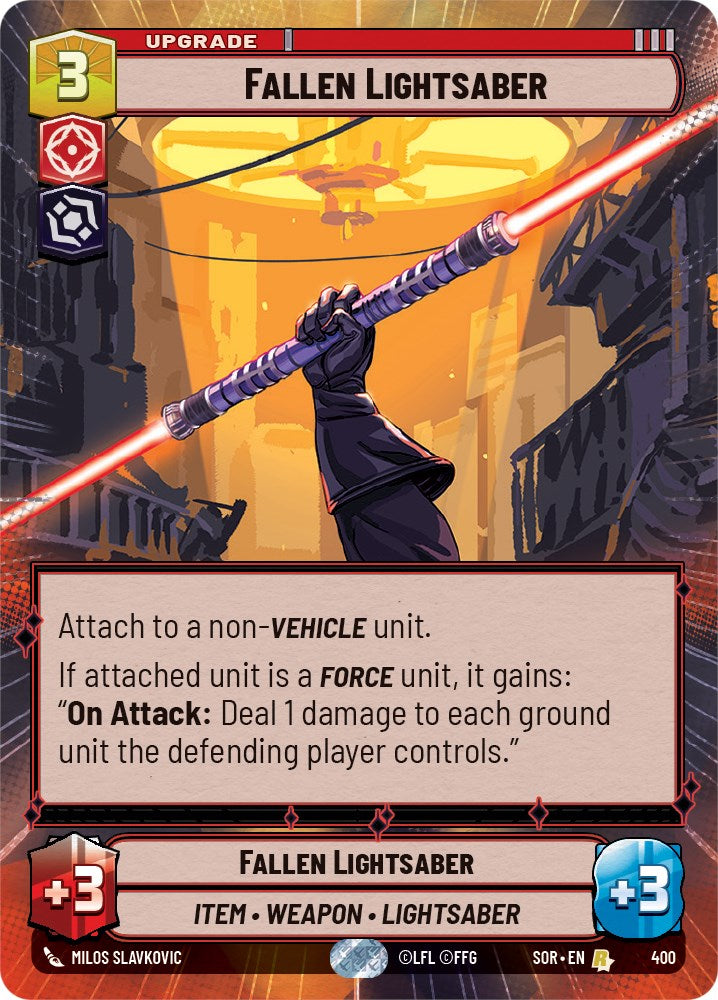 Fallen Lightsaber (Hyperspace) (400) [Spark of Rebellion] 