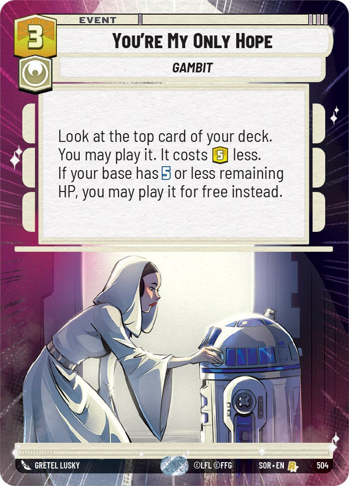 You're My Only Hope (Hyperspace) (504) [Spark of Rebellion] 