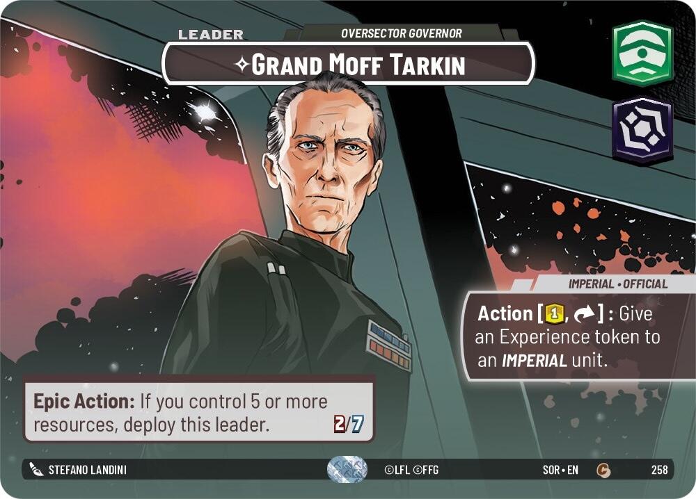 Grand Moff Tarkin - Oversector Governor (Showcase) (258) [Spark of Rebellion] 