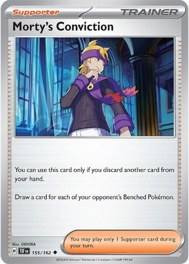 Morty's Conviction (155/162) [Scarlet &amp; Violet: Temporal Forces] 