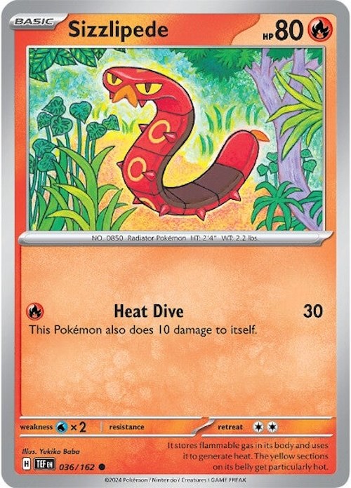 Sizzlipede (036/162) [Scarlet &amp; Violet: Temporal Forces] 