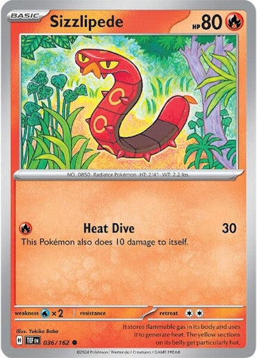 Sizzlipede (036/162) [Scarlet &amp; Violet: Temporal Forces] 