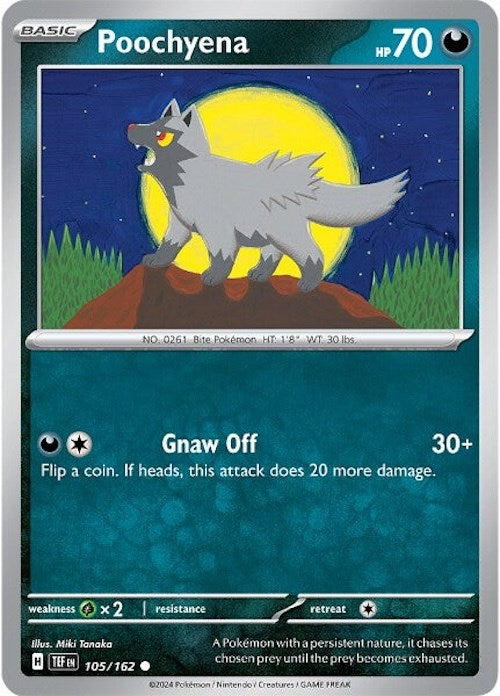 Poochyena (105/162) [Scarlet &amp; Violet: Temporal Forces] 