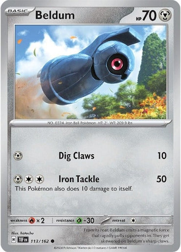 Beldum (113/162) [Scarlet &amp; Violet: Temporal Forces] 