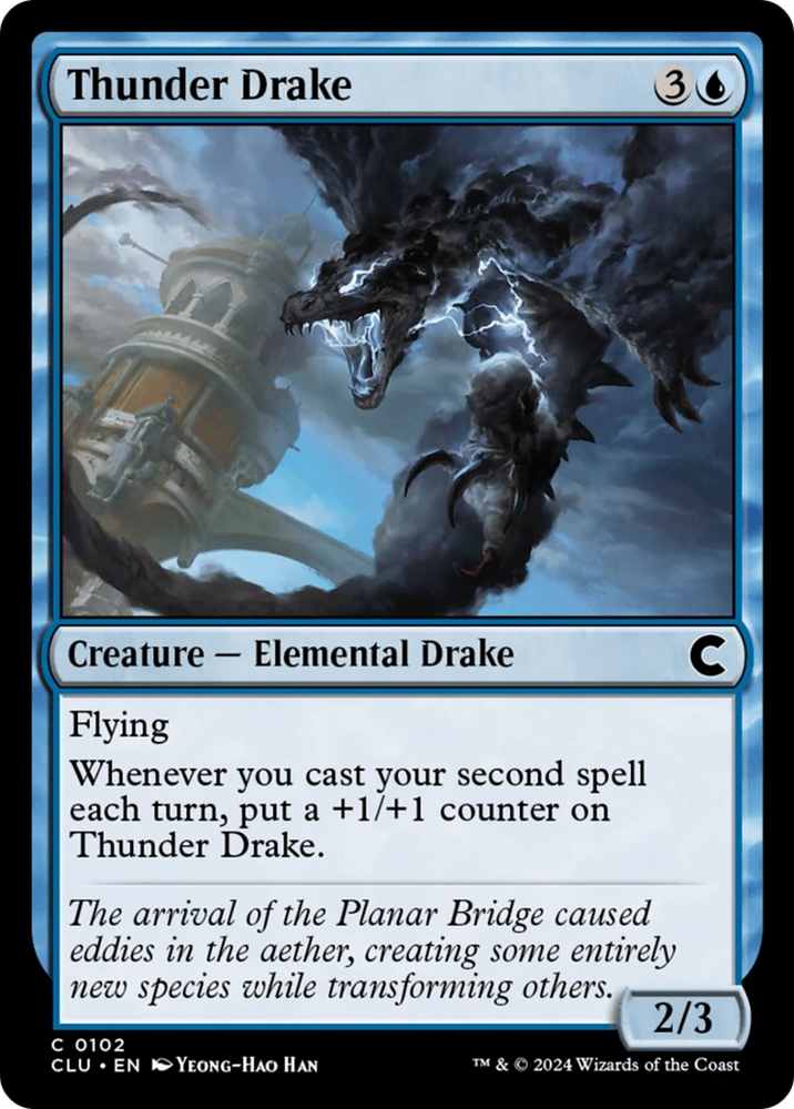 Thunder Drake [Ravnica: Clue Edition] 