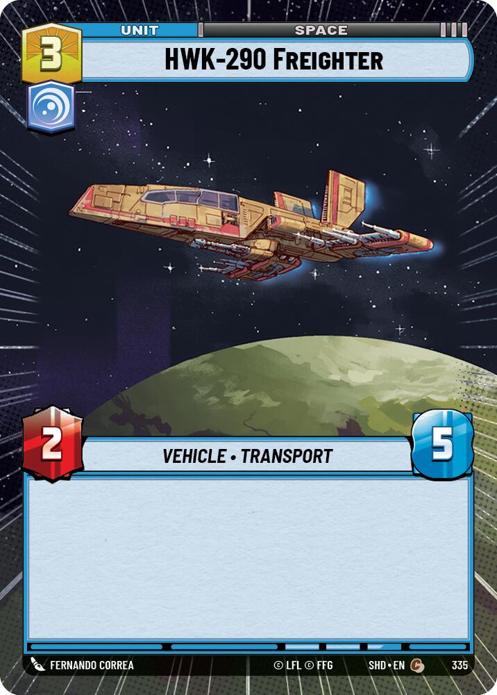 HWK-290 Freighter (Hyperspace) (335) [Shadows of the Galaxy] 