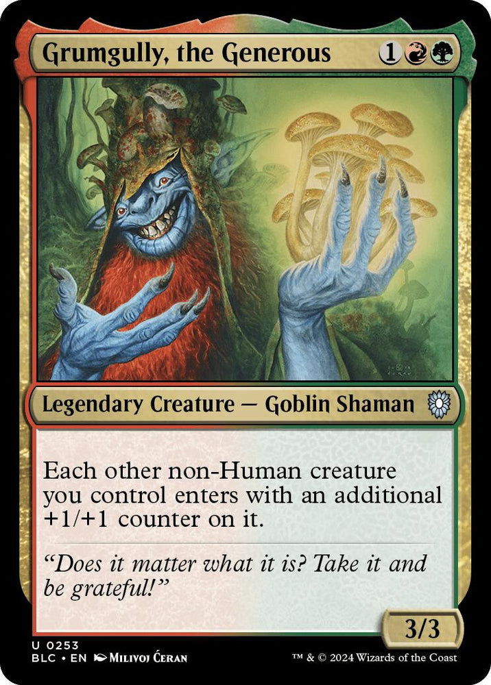 Grumgully, the Generous [Bloomburrow Commander] 