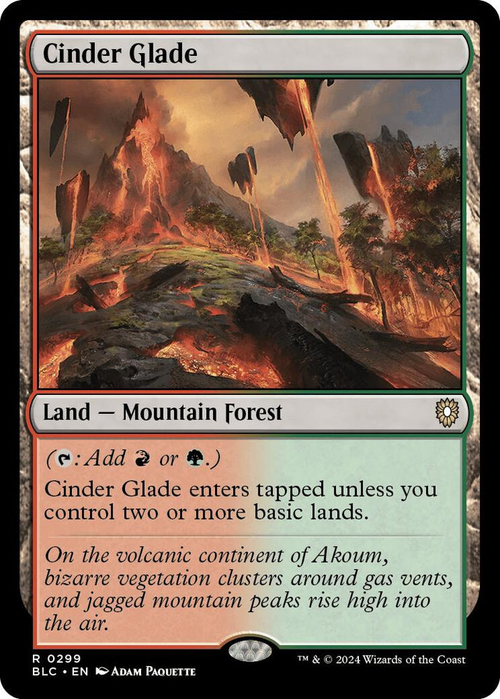 Cinder Glade [Bloomburrow Commander] 