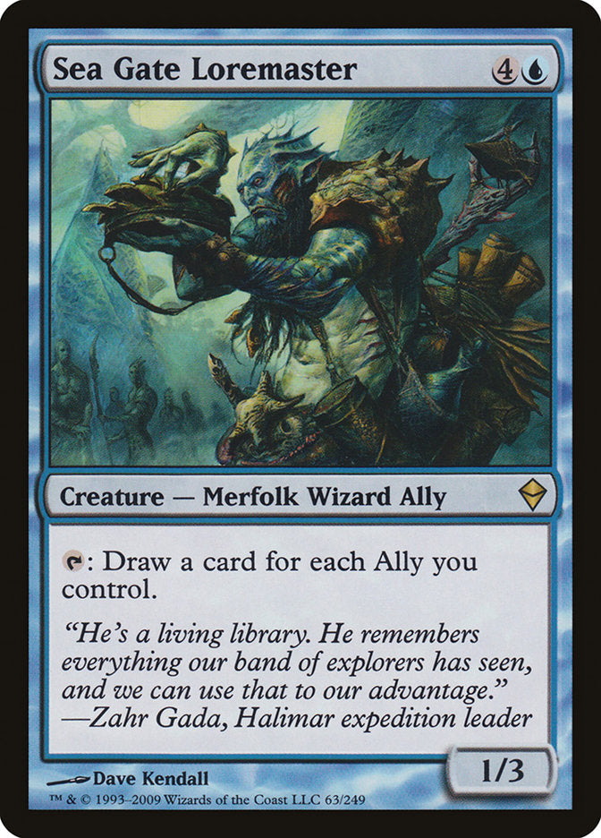 Sea Gate Loremaster [Zendikar] 