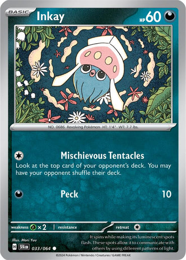 Inkay (033/064) [Scarlet &amp; Violet: Shrouded Fable] 