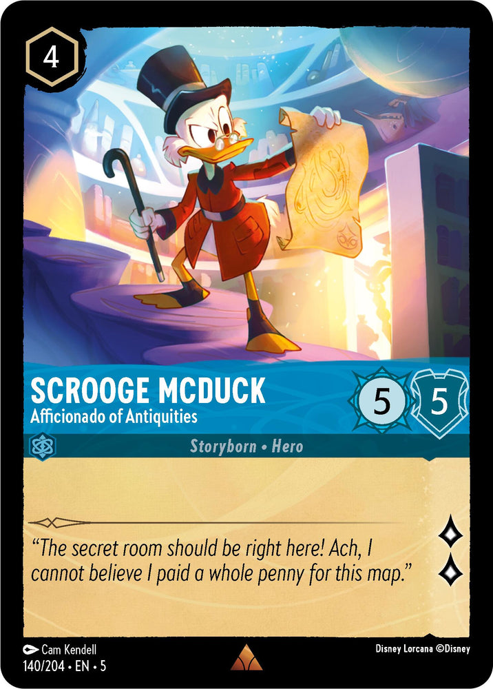 Scrooge McDuck - Afficionado of Antiquities (140/204) [Shimmering Skies] 
