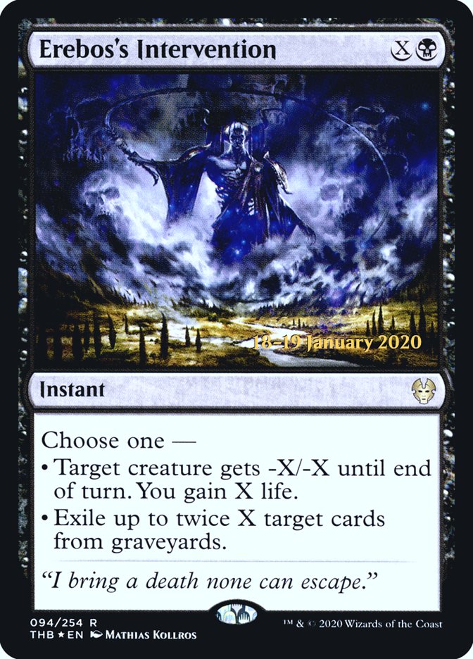 Erebos's Intervention [Theros Beyond Death Prerelease Promos] 