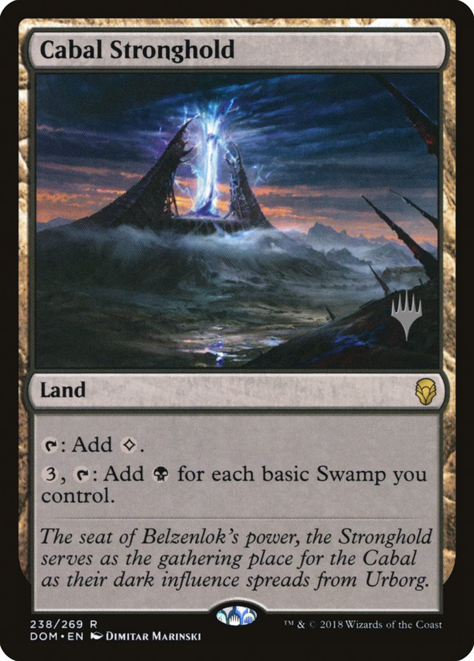 Cabal Stronghold (Promo Pack) [Dominaria Promos] 