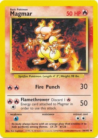 Magmar (36/102) [Base Set Unlimited] 