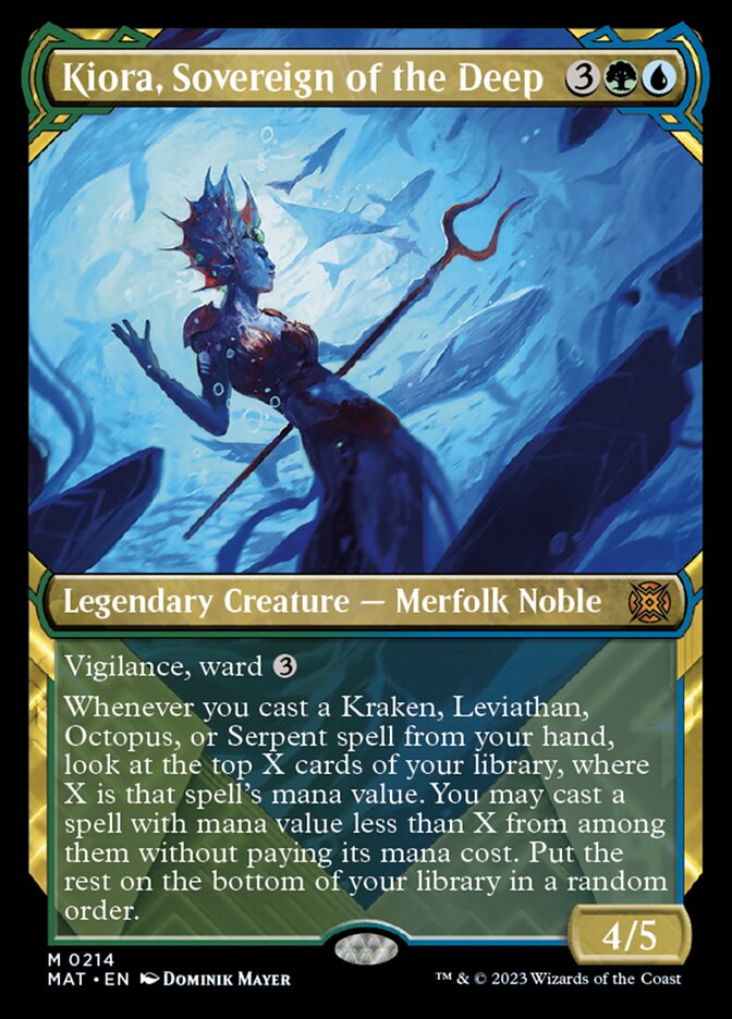 Kiora, Sovereign of the Deep (Showcase Halo Foil) [March of the Machine: The Aftermath] 