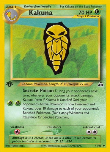 Kakuna (41/75) [Neo Discovery 1st Edition] 