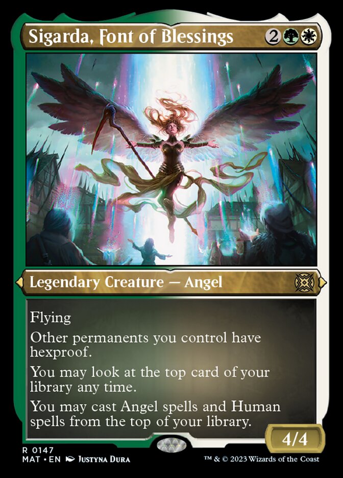 Sigarda, Font of Blessings (Foil Etched) [March of the Machine: The Aftermath] 