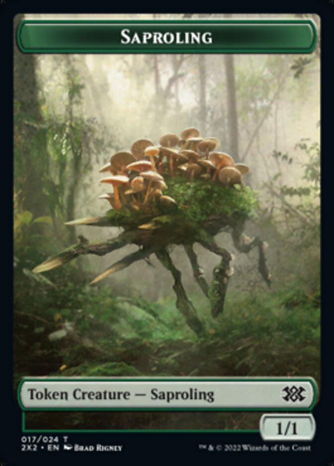 Saproling // Eldrazi Scion Double-Sided Token [Double Masters 2022 Tokens] 