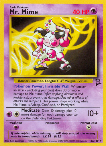 Mr. Mime (27/130) [Base Set 2] 