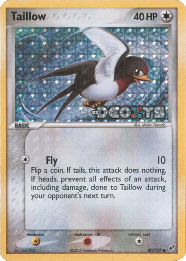 Taillow (80/107) (Stamped) [EX: Deoxys] 