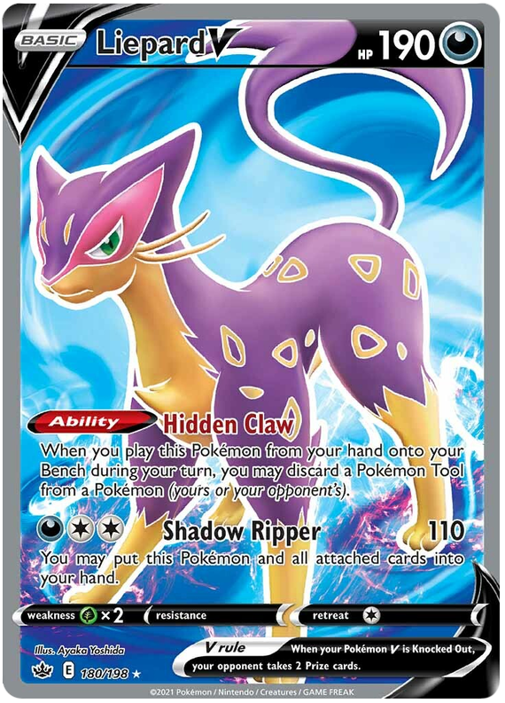 Liepard V (180/198) [Sword &amp; Shield: Chilling Reign] 