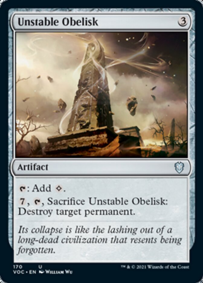 Unstable Obelisk [Innistrad: Crimson Vow Commander] 