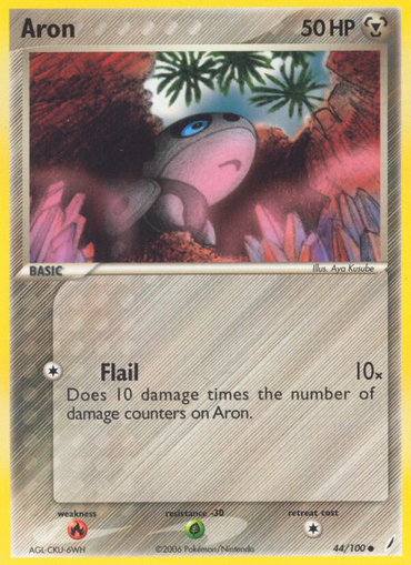 Aron (44/100) [EX: Crystal Guardians] 