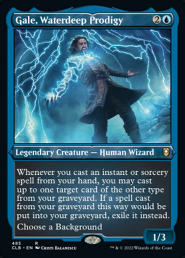 Gale, Waterdeep Prodigy (Foil Etched) [Commander Legends: Battle for Baldur's Gate] 