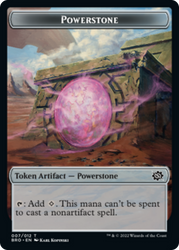 Copy // Powerstone Double-Sided Token [The Brothers' War Commander Tokens] 