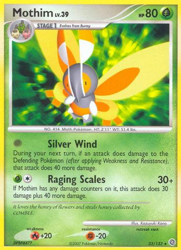 Mothim (33/132) [Diamond &amp; Pearl: Secret Wonders] 