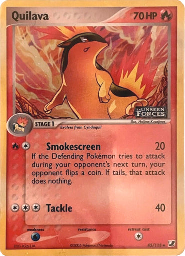Quilava (45/115) (Stamped) [EX: Unseen Forces] 